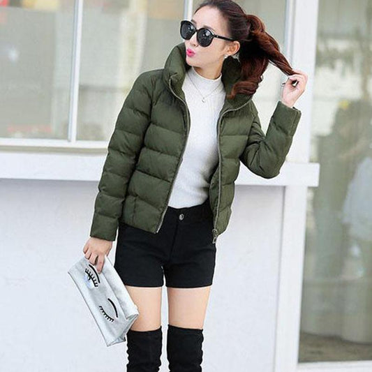 Women Fashion Parkas Winter Jackets Coats Faux Fur Hooded Collar Casual Long Parkas Cotton