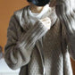 Women's Autumn and Winter Large Size Sweater Solid Color Loose Hooded Long Cardigan Long Sleeve Knitted Coat Shawl