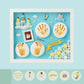 Baby's Hand and Foot Impression Mud Fetal Hair Souvenir Photo Frame Newborn Baby's Hand and Foot Impression Permanent Full Moon Hundred Day Gift