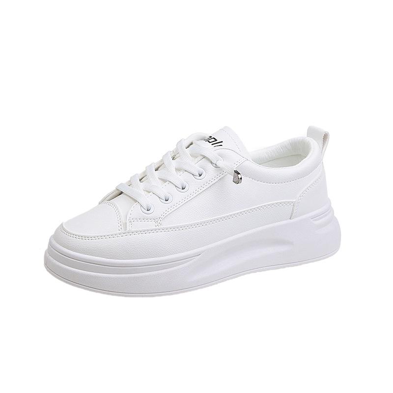 Female White Shoes 2022 Spring New Breathable Student Board Shoes Korean Version Increased Platform Shoes Casual Shoes