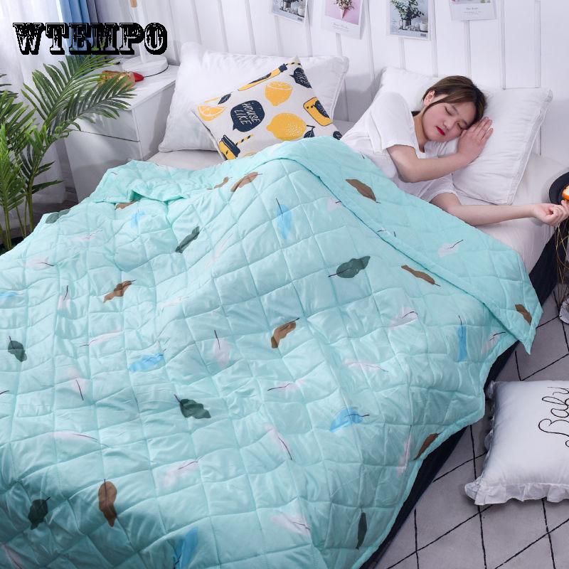 WTEMPO Comfortable Thin Quilt Dormitory  Bedding Fashion Summer Air Conditioning Was Cool In Summer