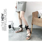 Sandals Women's Summer Beach Shoes Flat Straps Roman Shoes Casual Outdoor All-match Ladies Sandals