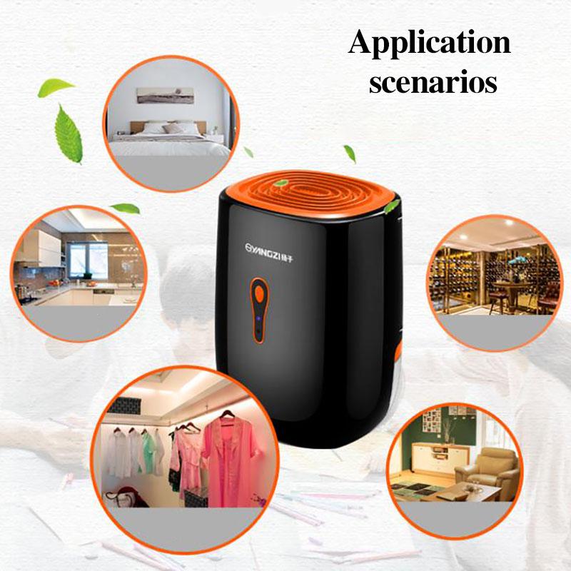 0.8L Mini Air Dryer Smart Dehumidifier Silent Dryer Moisture Absorption Machine for Basement Bathroom