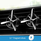2pcs Car Air Outlet Aroma Diffuser Simulation Propeller Engine Decorative Air Conditioning Plug-in