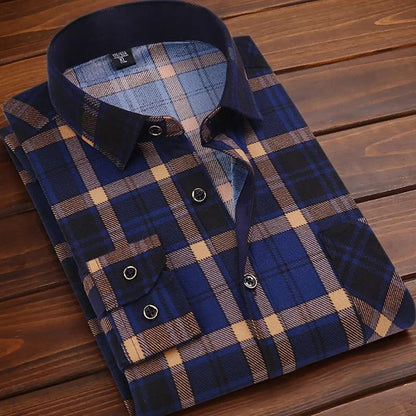 Spring and Autumn Men's Shirts Men's Printed Long Sleeve Shirts Men's Casual Shirts