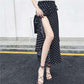 Sunscreen Beach Skirt Chiffon One Piece Skirt Thin Long Skirt Vacation Sunscreen Beach Skirt Female Summer Mid-length Lace-up Skirt