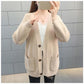 Spring and Autumn Knitted Sweater Cardigan Casual Jacket Thick Loose Young Women's Top