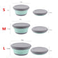 3Pcs Folding Camping Bowl Set Portable Silicone Kitchen Containers for Travel Outdoor Camping