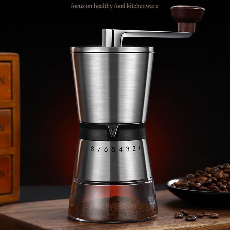 8-speed Manual Coffee Bean Grinder Sharrified Machine Home Small Hand Cleaning Coffee Grinding Machine Tool