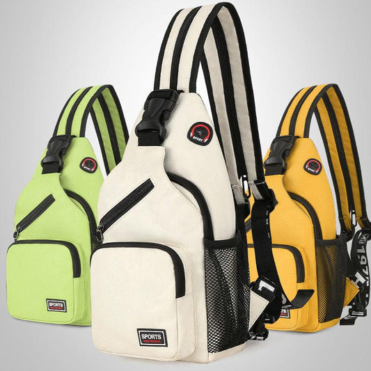 Fashion Ladies Cross-body Chest Bag Backpack Dual-use Large-capacity Male Trendy Brand Korean Version of The Wild Chest Bag Student Shoulder Bag
