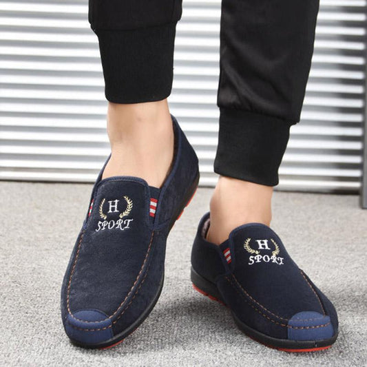 Winter Cloth Shoes Men's Cotton Shoes Thickened Non-slip Wear-resistant Peas Shoes Casual Shoes