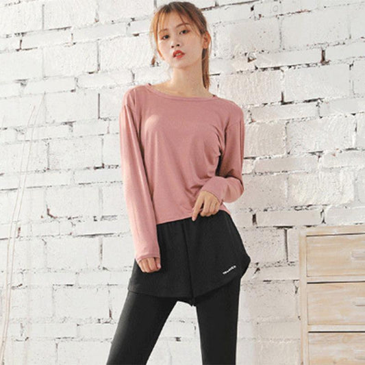 Gym Yoga Suit Women's Spring and Summer Large Size Fitness Clothes Loose Sportswear Two-piece Quick-drying Slimming