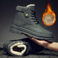 Men Waterproof Martin Boots Winter Plus Velvet Warm Boots Fashion High-top Shoes