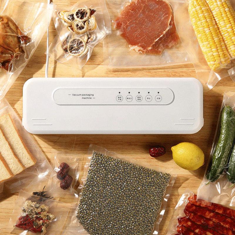 Best Food Vacuum Sealer Automatic Commercial Household Food Vacuum Sealer Packaging Machine Include 10Pcs Bags