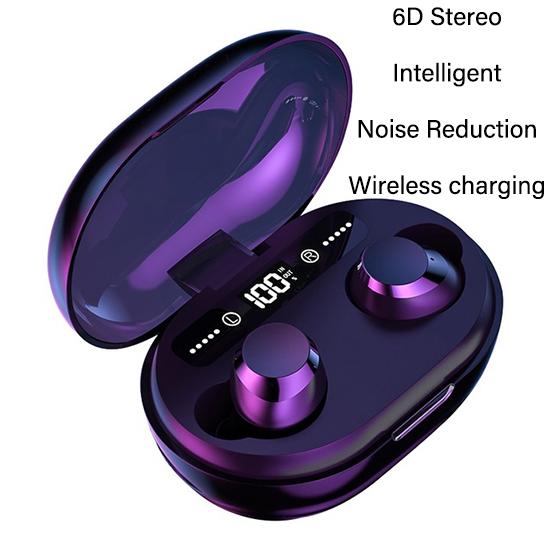 Waterproof 5.0 Earphones Bluetooth Mini HIFI TWS Earbuds Wireless Headphones Noise Reduction Headset