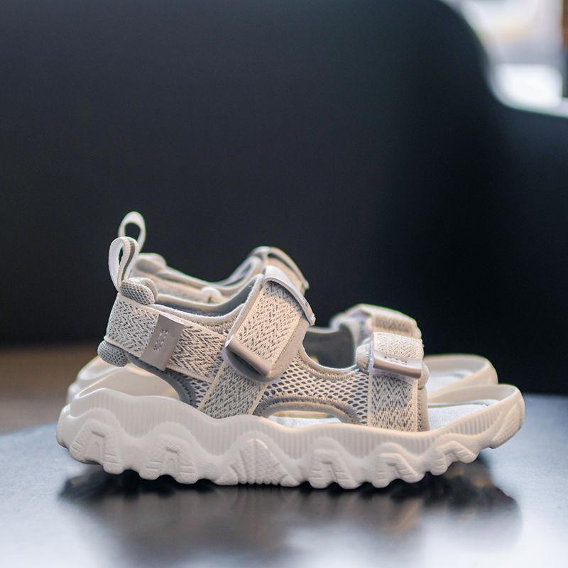 Children's Sandals Men's Summer Boys' Shoes Sandals Soft-soled Non-slip Breathable  Lightweight Beach Shoes