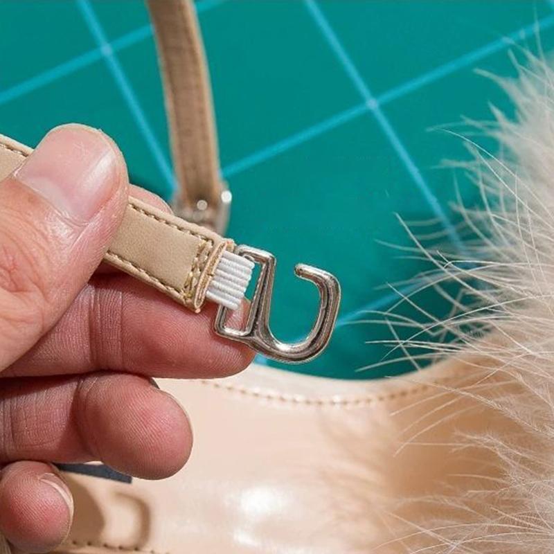 Hairy Sandals Female Summer Fairy Style Thick Heel Mid-heel Fashion High Heels