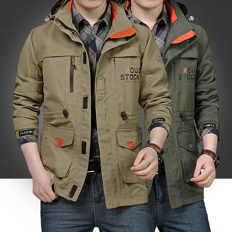 2019 Military Jacket Men Autumn Cotton Windbreaker Pilot Coat Army Men's Bomber Jackets Male Clothes