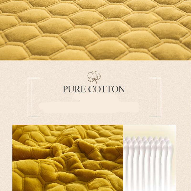 Quilted Quilted Thickened Milk Velvet Pillowcase for Autumn and Winter Warmth for Two People Single Pillowcase