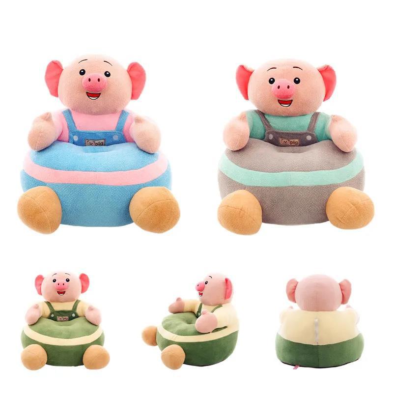 Children's sofa for 1-6 years old Cartoon animal seat High elastic sponge Thicker and softer Plush baby sofa Bedroom living room Baby room