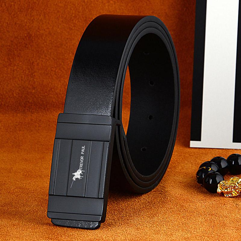 Belt Male Leather Strap Belts Men Automatic Buckle black Belts Cummerbunds cinturon hombre