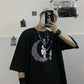 Short-sleeved T-shirt Men's Summer Large Size Trend Printing Half-sleeved Ins Student Loose Couple Top T-shirt
