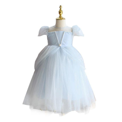 Girls Net Yarn Dress Banquet Evening Dress Children's Birthday Party Western Style Fairy Princess Dress Girl