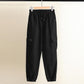 Women's Overalls Korean Style Loose Mid-high Waist Straight Slimming Casual All-match Sports Outdoor Nine-point Pants with Feet