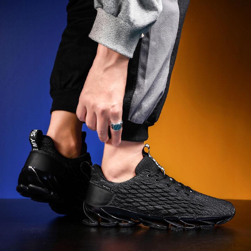 Outdoor Men Running for Men Jogging Walking Sports Shoes Lace-up Athietic Breathable Blade Sneakers
