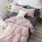 Modern Simple Pure Cotton Bedding Set Solid Color Four-piece Single Double Bed