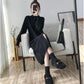 Autumn and Winter Loose Blouse Fashion Simple Jacket Young Women Sweater Dress