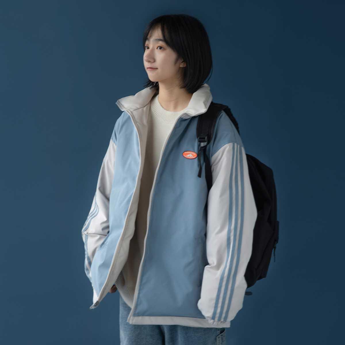 Two-sided Padded Jacket Women Winter Korean Style Loose Thick Coat Bf Bread Jacket