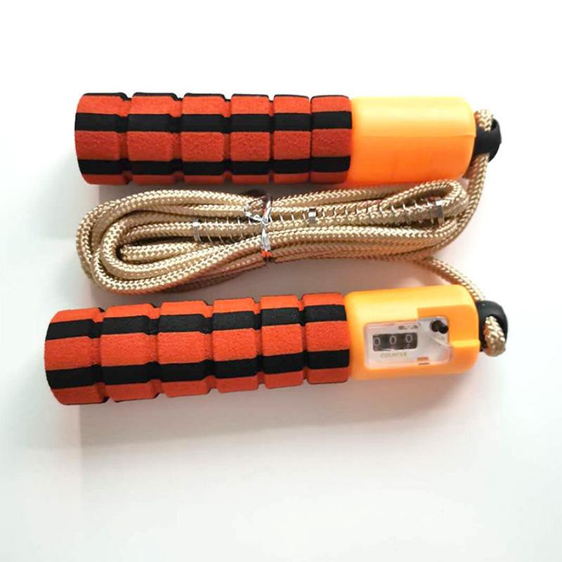 Professional Counting Skipping Rope Sports Fitness Adult Children Sponge Handle Student Special Adjustable Length Skipping Rope