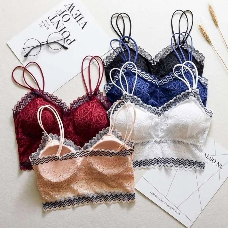 Thin Fashion Sexy Skin-friendly Lace Beauty Back Tube Top Anti-glare Bottoming Camisole Wrap Chest Women's Underwear Bra