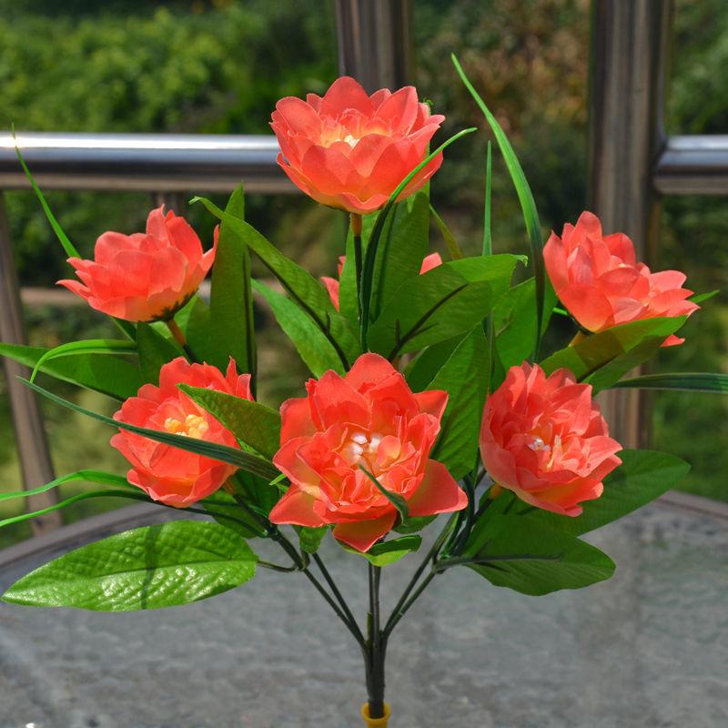 Simulation Rose Bouquet Set Plastic Flower Fake Flower Single Living Room Decoration Flower Silk Flower Dining Table Decoration Floral