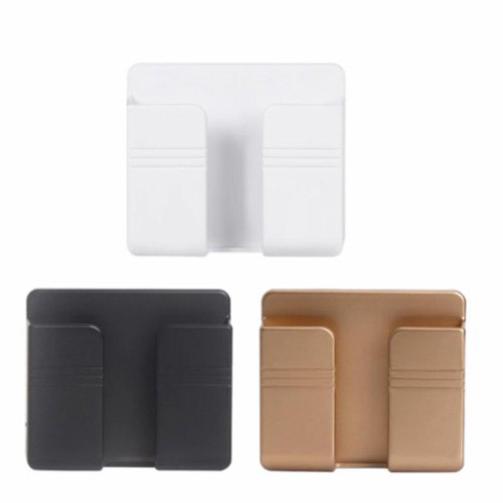 3pcs Wall Mount Stand Phone Socket Phone Charging Holder Bracket Mounted Organizer