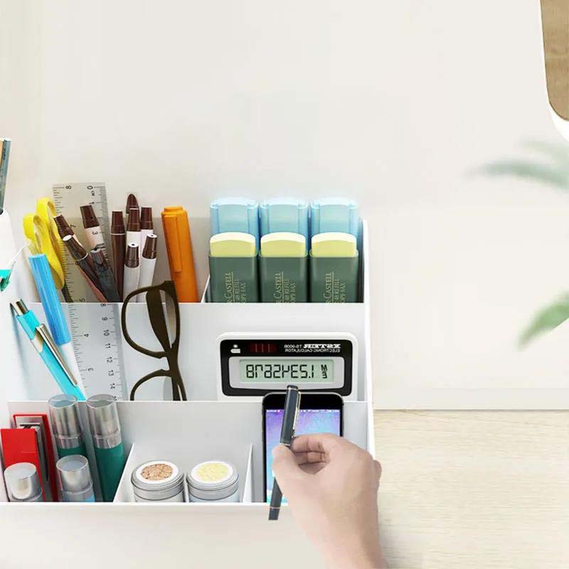 Desktop Storage Box Simple Pen Holder Office School Supplies Pencil Holder Desk Storage Container