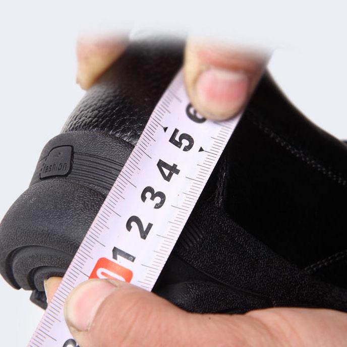 38-46 Men's Large Size Casual Comfortable Genuine Cow Leather Shoes Business Men Solid Color Soft Sole Flat Shoes