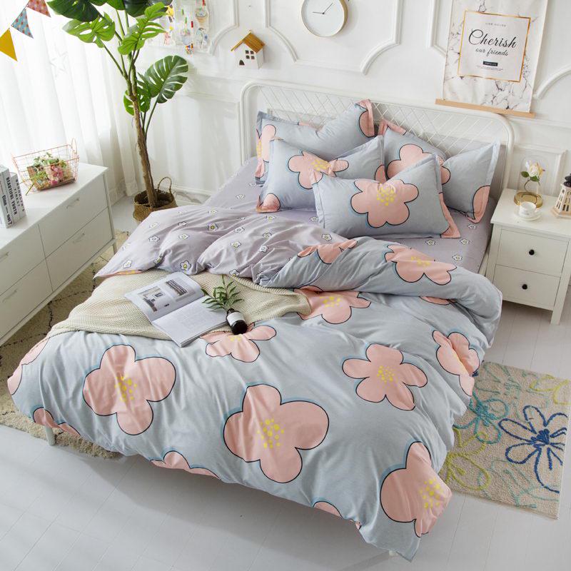 Black And White Stripes Bedding Sets Geometry Soft Bed Sheet Pillowcase &Duvet Cover Se