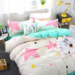 Four-piece Quilt Cover Bed Sheet Simple Cotton-like Student Dormitory Supplies