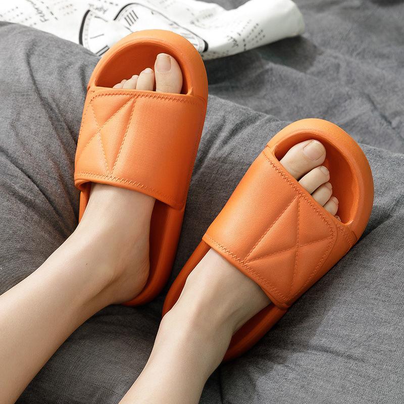 Summer Sandals Slippers Women's Thick-soled Indoor Home Non-slip Bathroom Slippers Beach Outer Wear High Slippers
