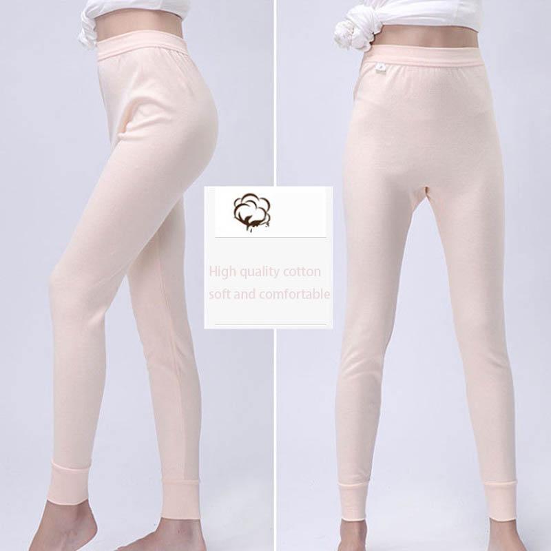 One-piece Ladies Cotton Cotton Wool Pants Long Trousers Middle-aged and Elderly High-waist Long Trousers Women's Underpants