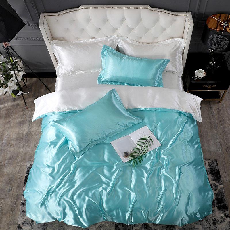Ice Silk Four-sector Four Seasons Universal Bedding Simple Silk Clothing Skin Naked 1.8 M 2 Meter Bed Bedding Set