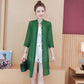 Women's Solid Color Long Coat Sun Protection Clothing Women's Mid-length Beach Chiffon Cardigan Shawl Air-conditioning Shirt Thin Coat