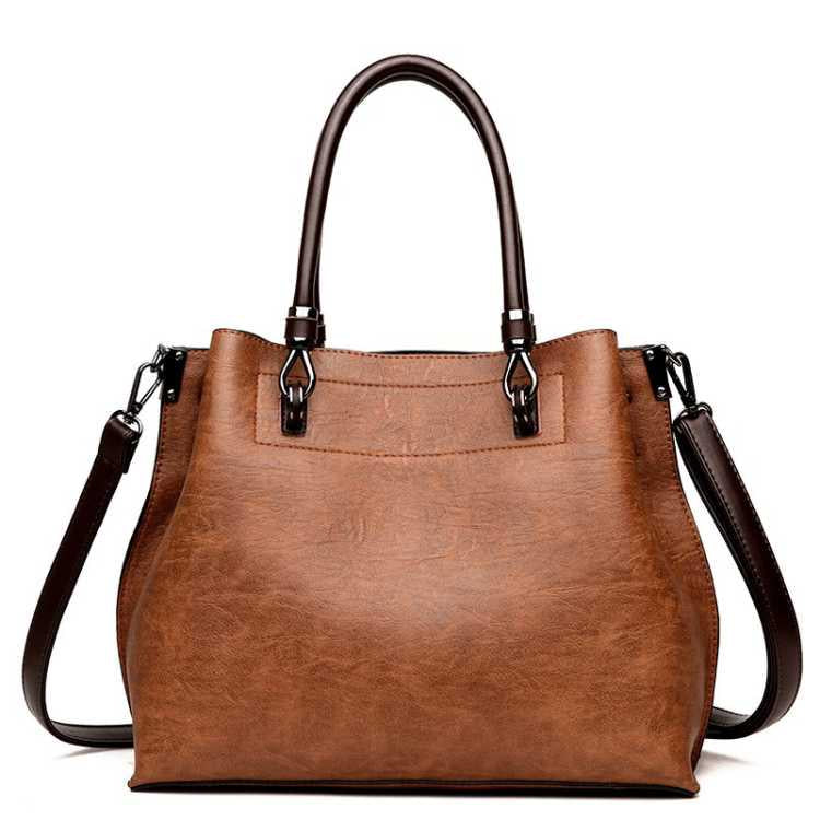 Kangaroo Soft Leather Handbags Winter Mother Handbag Large Capacity Multi-layer Fashion Shoulder Bag