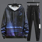WTEMPO Men Hooded Pullover Suit Spring Campus Sportswear All-match Casual Clothing for Teenage Students