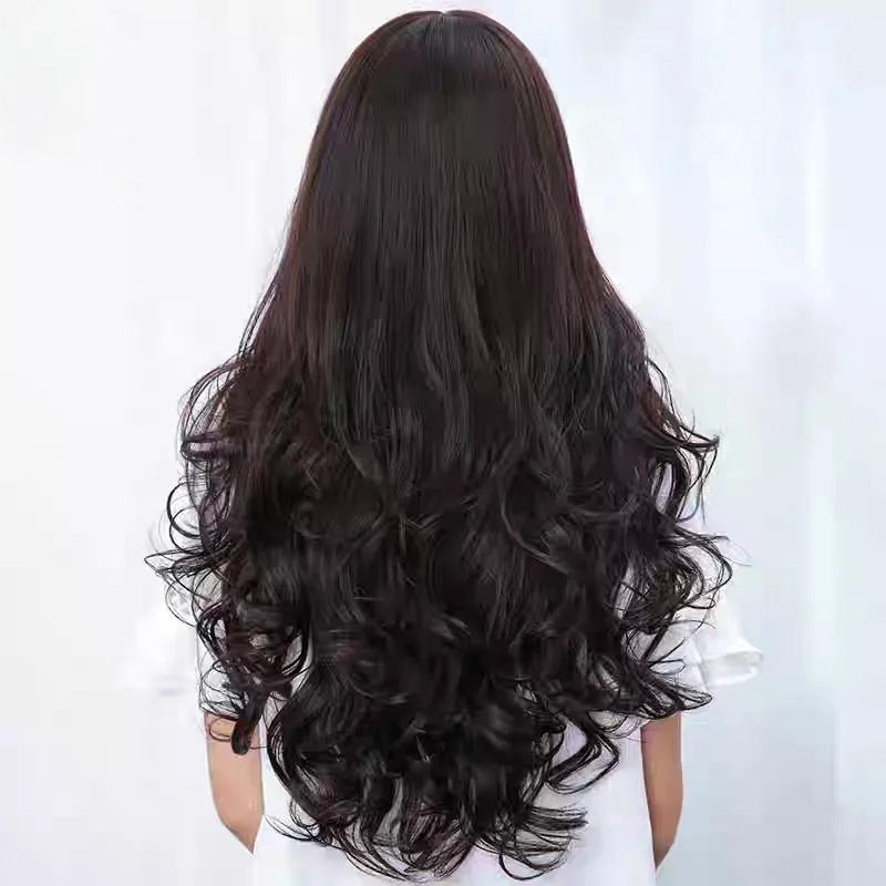 Women Fashion Wavy Long Full Wig Heat Resistant Cosplay Party Hair