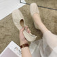 Shallow Flat Shoes Women's All-match Soft Leather Soft Sole Super Soft Beanie Shoes Lazy Shoes Slip-in Type One-step Wearable