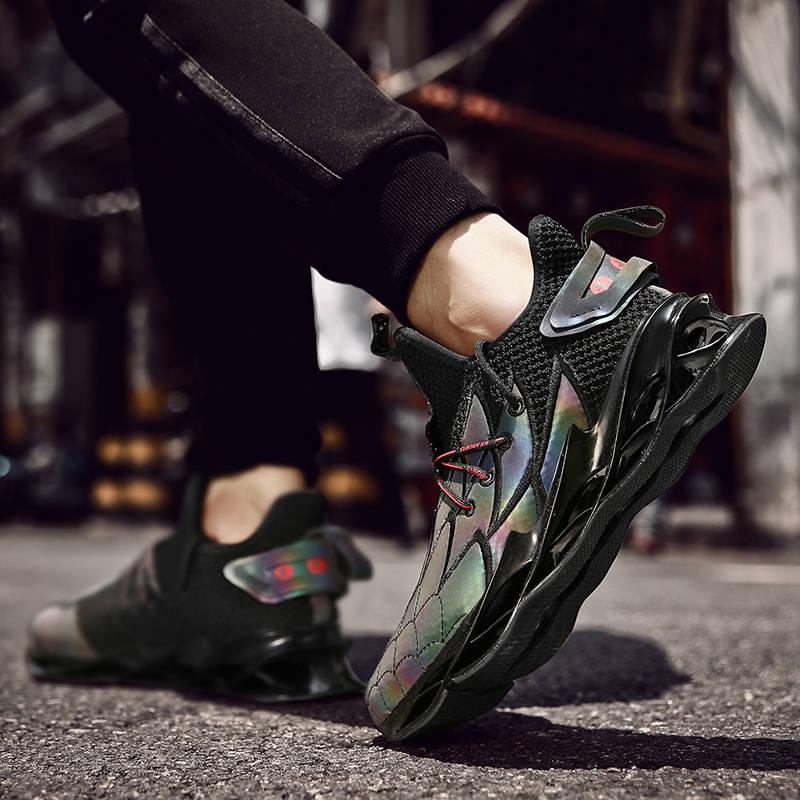 Blade men's shoes embroidered civil and military double full breathable shoes reflective luminous