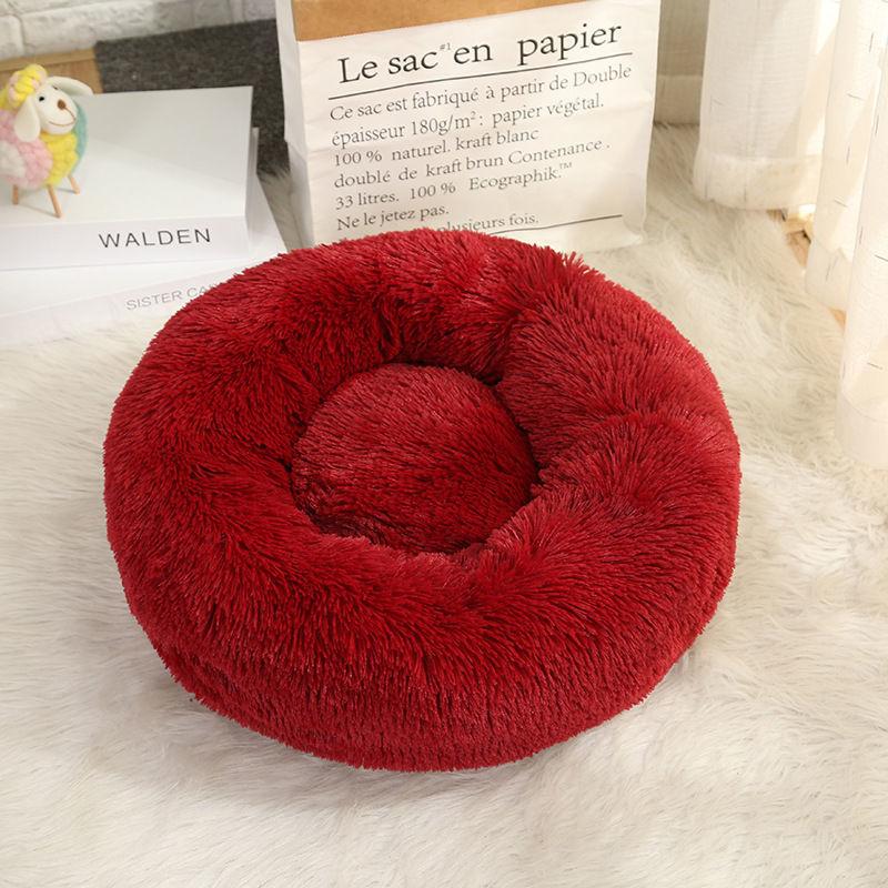 Pet Cat Dog Beds Round Plush Mat Pad Soft Blanket Cotton New Winter